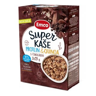 Emco Super Porridge fehérje és quinoa csokoládéval 3 x 55 g